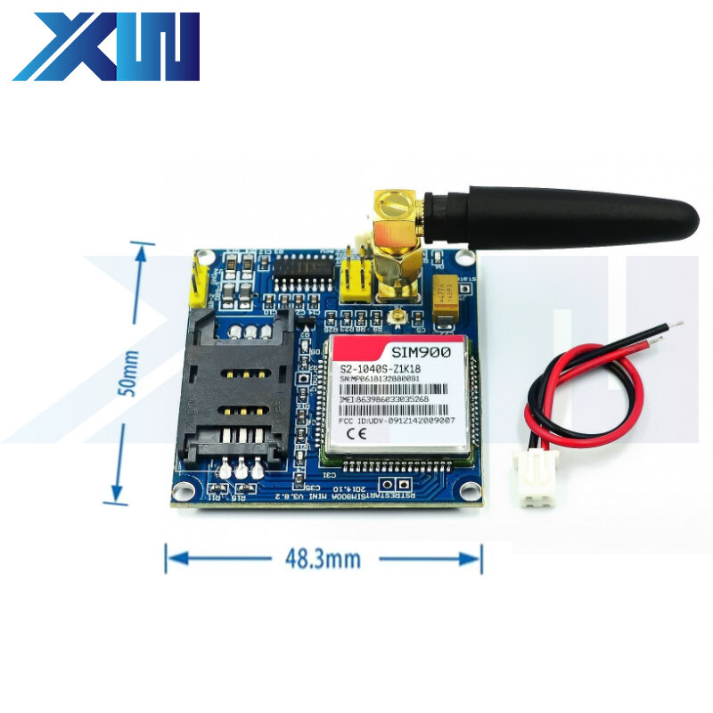 SIM900A SIM900 MINI V4.0 Wireless Data Transmission Module GSM GPRS Board Kit w/Antenna C83