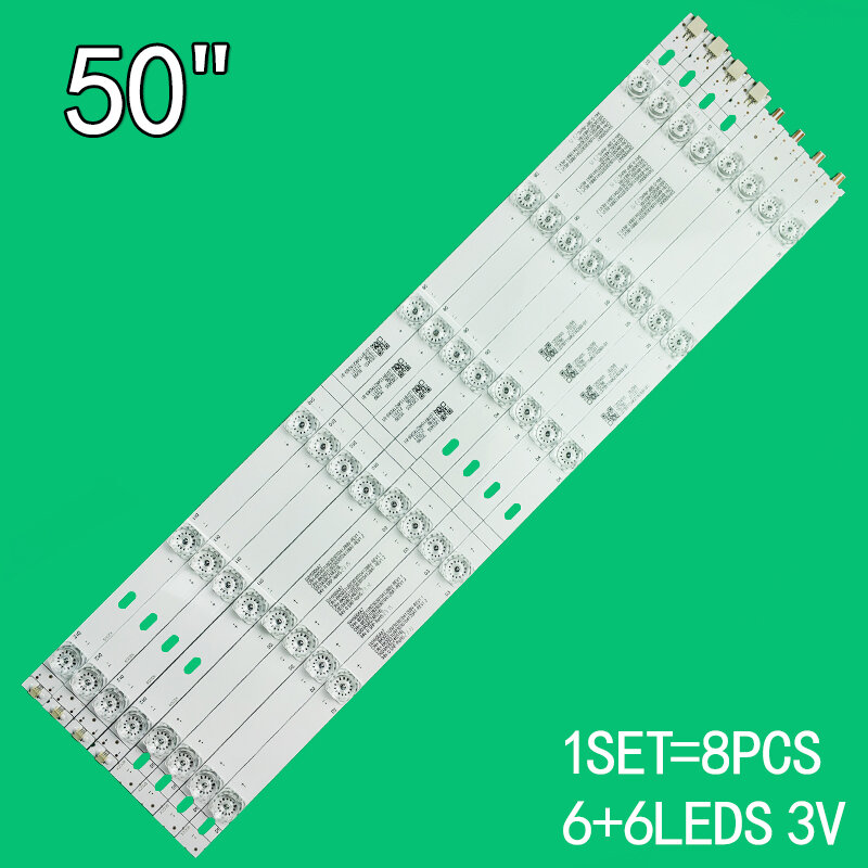 Strip lampu latar LED untuk Hisense 50R6E strip lampu CRH-BK50S1U923030T04128AT-REV1.2 LCD