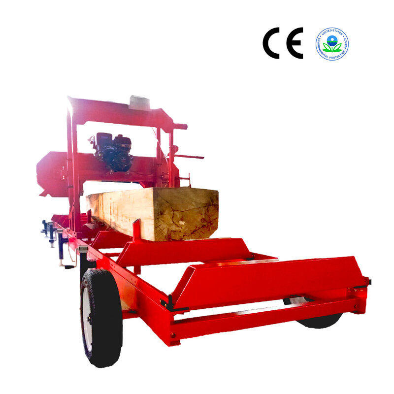 YHT Forestry Machinery Horizontal Portable Sawmill Log Wood Band Saw Portable Sawmill With CE EPA