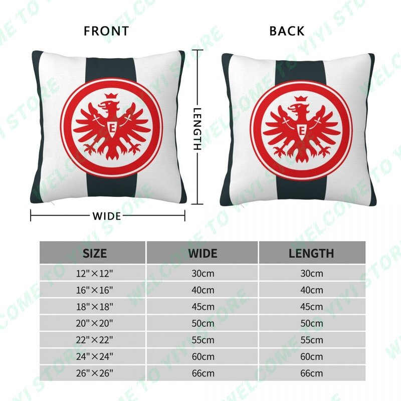 New Eintracht Frankfurt Fuball AG Pillowcase Car Decorative Cushion Sofa Living Room Decorative Decorative Throw Pillow Cover