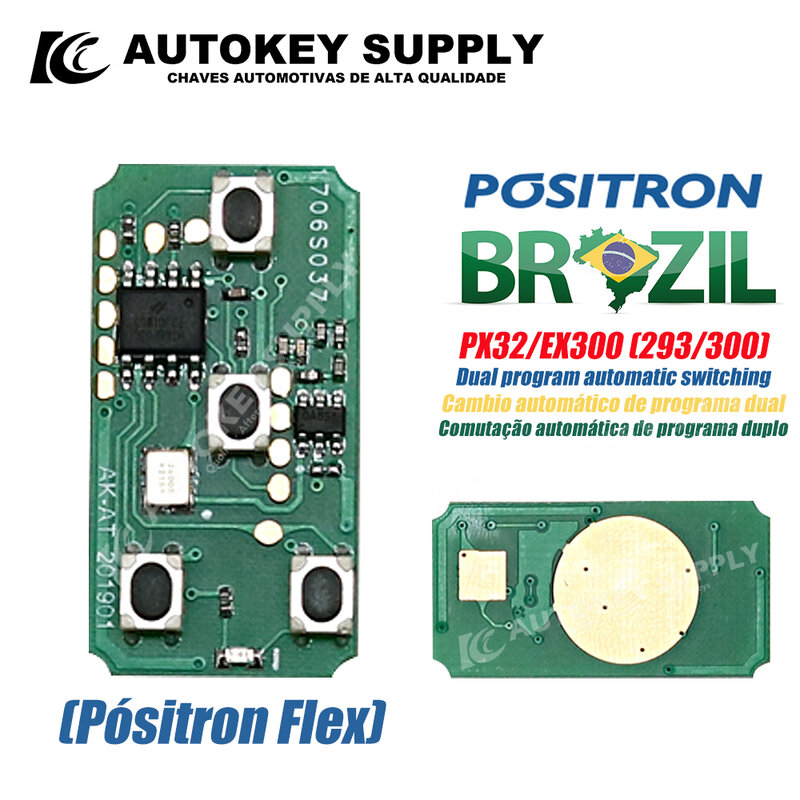 브라질 Positron Flex PX80 완전 이중 프로그램 293 PX32 EX300 330 360 AKBPCP090 AKBPCP117AT AUTOKEYSUPPLPLY