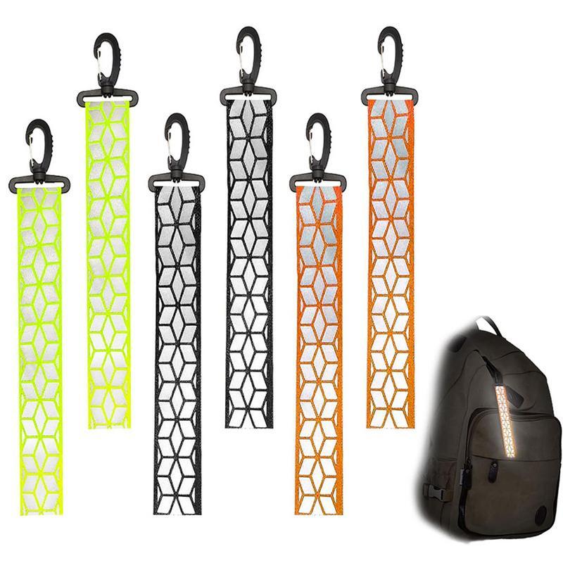 Reflective Straps For Backpack Safety Reflective Clothing Keychain Pendant Outdoor Supplies With Powerful Reflective Effect For
