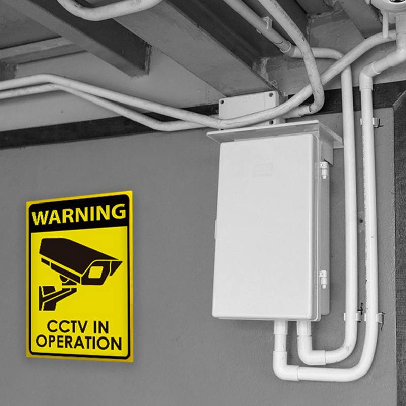Videobewakingsemblemen Videobeveiligingswaarschuwingsemblemen Voor Cctv-Bewakingssysteem Voor Buitenbewakingssysteem