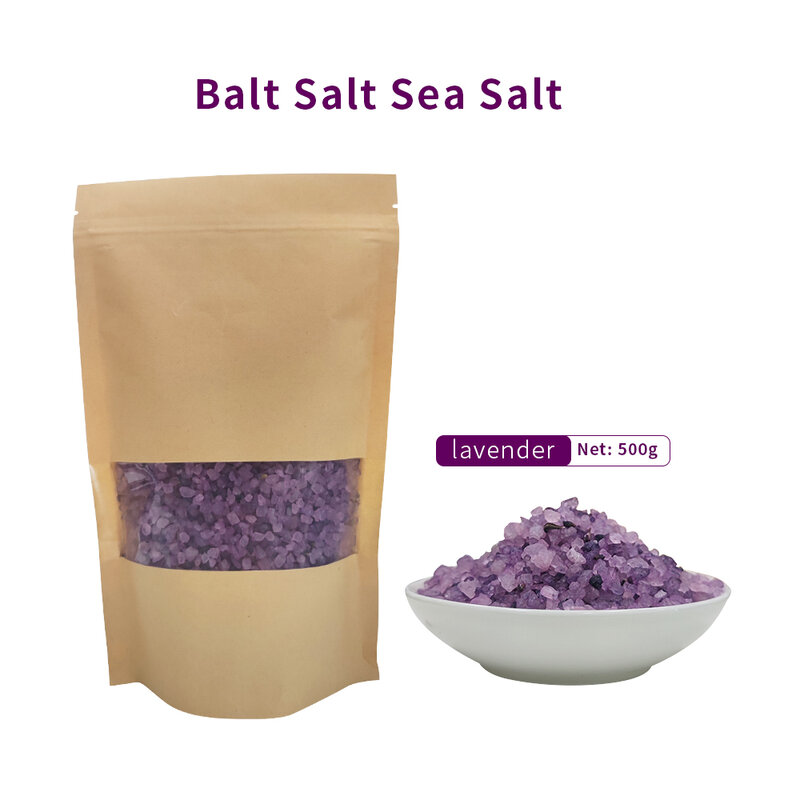 Sal marina para SPA, sal de baño de 500g para relajación corporal, sales de aromaterapia para remojar sales de baño