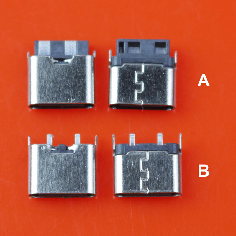 JCD-Conector Micro USB 3,1 tipo C, cable de soldadura de 2 pines, conector hembra recto para teléfono móvil, puerto de carga, enchufe de carga, 1 piezas