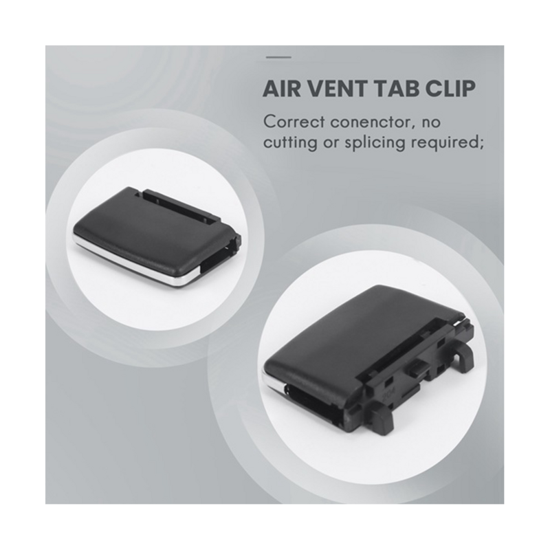 Air Vent Outlet Tab Clip Repair Kit, A/C, Mercedes-Benz W204, C180, C200, 2 pcs