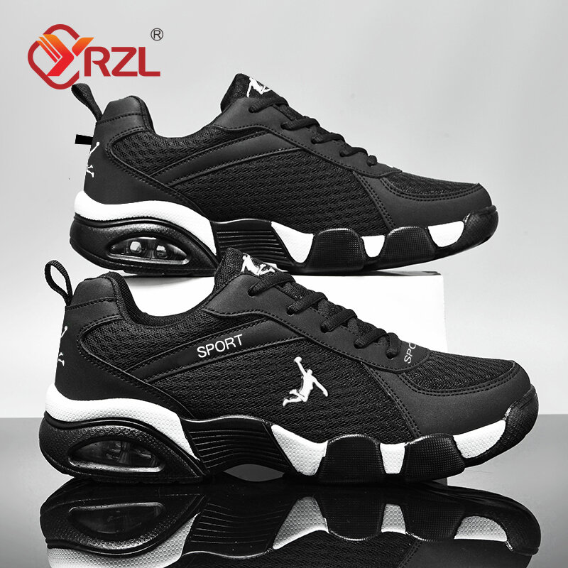 Мужские кроссовки YRZL, новинка 2024, Уличная Повседневная обувь, дышащие удобные кроссовки для бега, теннисная спортивная обувь с мягкой подошвой для мужчин
