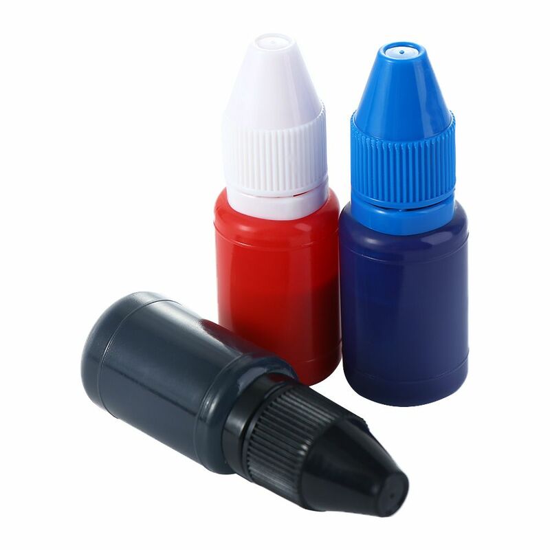 10ML Small Multicolor Flash Refill Ink DIY Scrapbooking Make Seal For Wood Paper Handmade Craft School Office Supplies