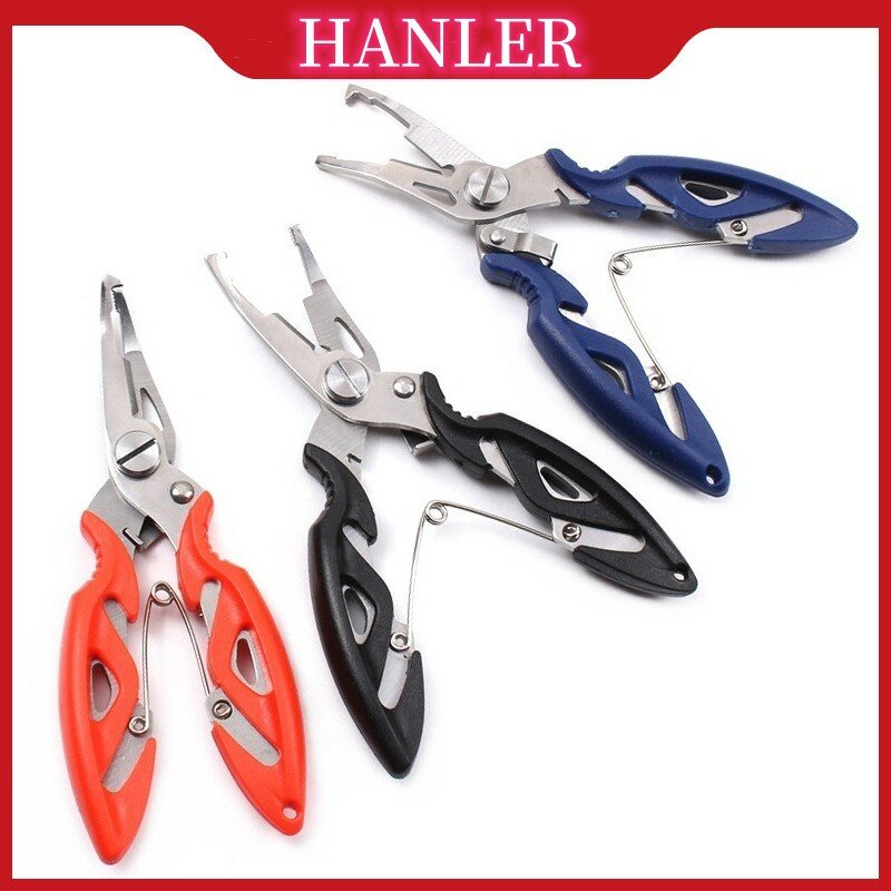 Hanler 1/Pcs Fishing Pliers Multi purpose 50g 12CM Lure Bend Nose Stainless Steel Functional Plier Tool Mirror Polish Cut Line