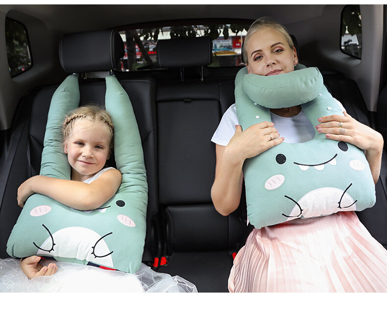 Cómoda almohada de viaje para el cuello para niños y bebés-perfecta almohada de asiento de coche para soporte de cabeza durante el viaje