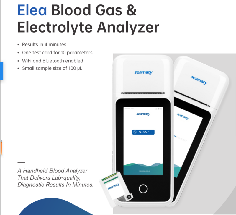 Seamaty SG1 Audicom портативный Электролитный анализатор газа в крови