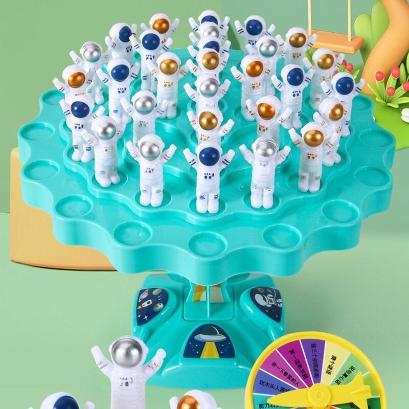 Gra planszowa dla astronautów Montessori zabawki matematyczne interakcja rodzic-dziecko z możliwością układania w stosy