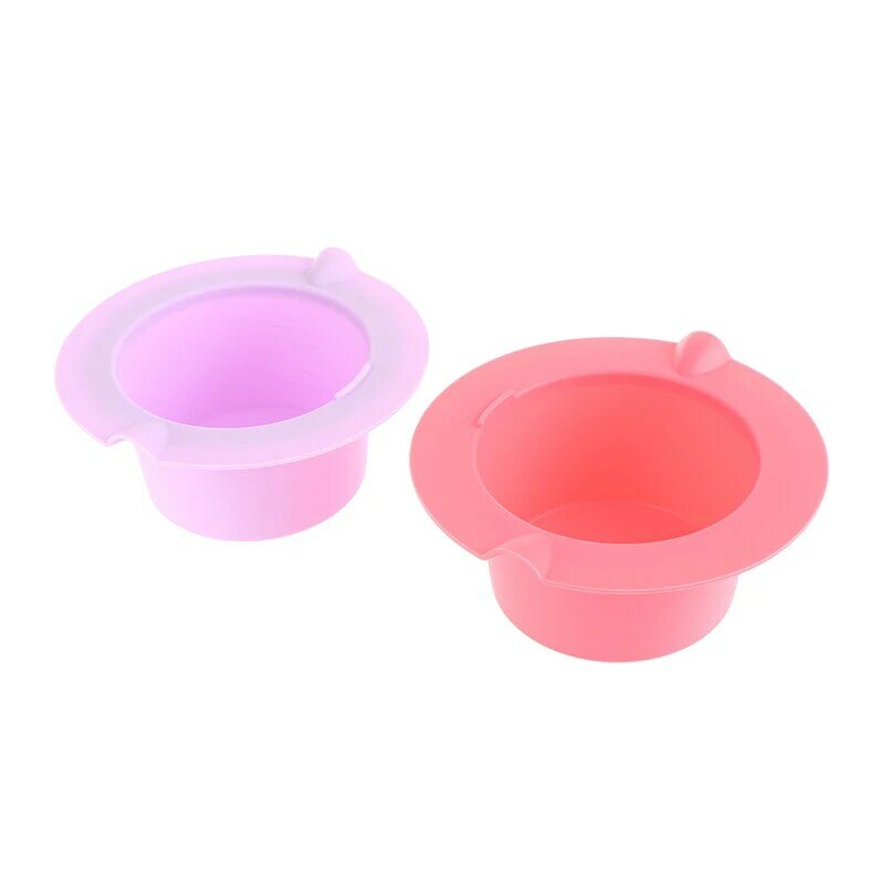 Reusable Waxing Pot Bowl Wax Warmer Thickening Heat-resistant Silicone Bowls Hair Removal Wax Replacement Pot Bowls Hair Removal