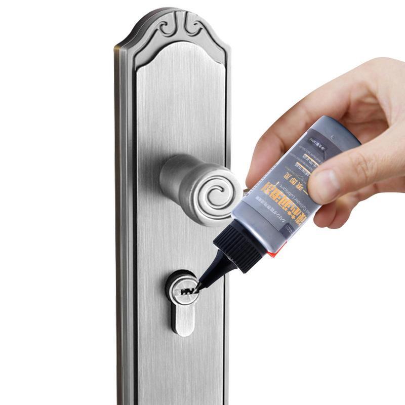 Pelumas grafit bubuk pelumas kering grafit untuk kunci mengurangi gesekan pelumas engsel 50ml untuk kunci pintu geser