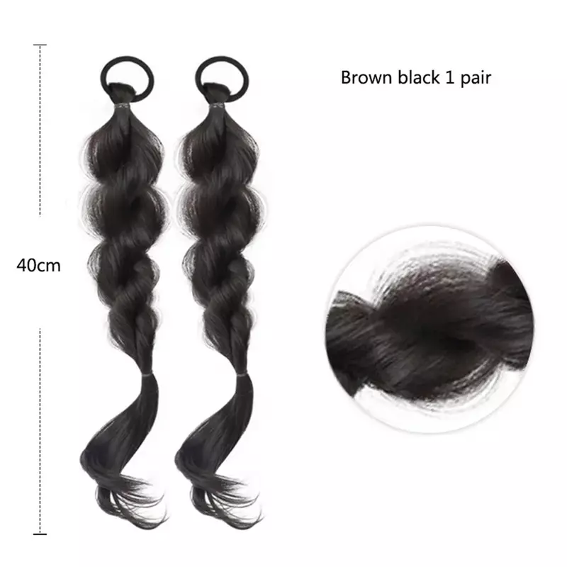 Korean Hair long Braids color brown black cool brown HairBraids Hair Extensions Cute Synthetic Braiding Hairs For Daily Party