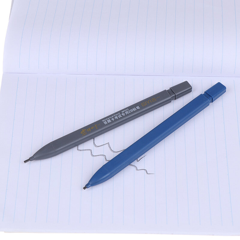 Porte-crayon mécanique pour examen 2B, ensemble de recharge de plomb, fournitures pour étudiants, 6 pièces