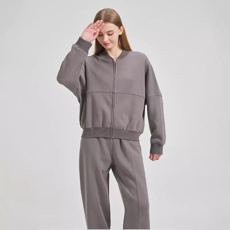 TRAF ZR Zipper Cardigan Sets To Dress Woman Tracksuit Suits Fall Outfits Women Sets Baggy Pants Clothing Long Sleeve Sportswear