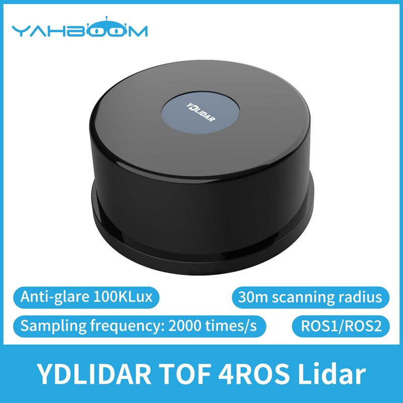 YDLIDAR Lidar 4ROS TOF-zasięg 30M, wodoodporny, pyłoszczelny, przeciwodblaskowy, 100 klax, precyzyjny mapowanie dla ROS rox2, Raspberry Pi, Jetson