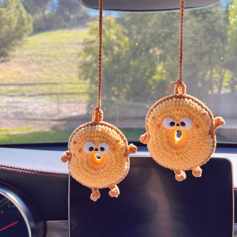 Charme de voiture fait à la main mignon Chamonix, breloque en biscuit, accessoires d'intérieur de voiture, décor à la maison
