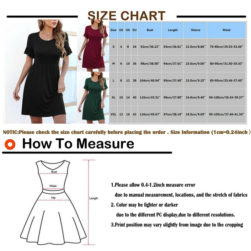 Summer Women Dresses Black Color Short Sleeve A-line Dress For Woman Casual Round Neck Office Lady 2024 New Vestidos