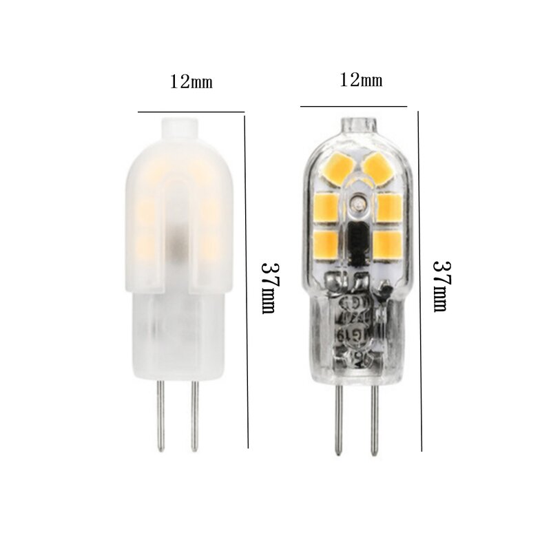 Mini lâmpadas de halogéneo em linha LED, G4, AC, DC, 12V, baixa potência, 1.2W, 1.4W, 2W, 3W, alta eficiência luminosa, substituir 20W, 50W, 2 PCes, 5 PCes, 10 PCes