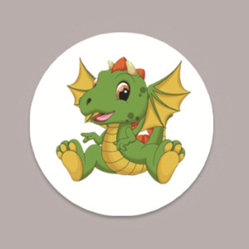 만화 공룡 패턴 변기 훈련 스티커 아기를 위한 변기 대상 스티커