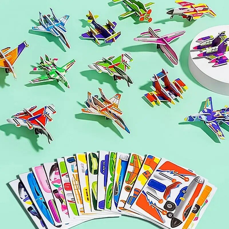 Kinder Puzzle Handwerk Set von 25 Cartoon Spielzeug Puzzles für die frühe Bildung Papier Kunst Puzzles in leuchtenden Farben für die Schule Unterhaltung
