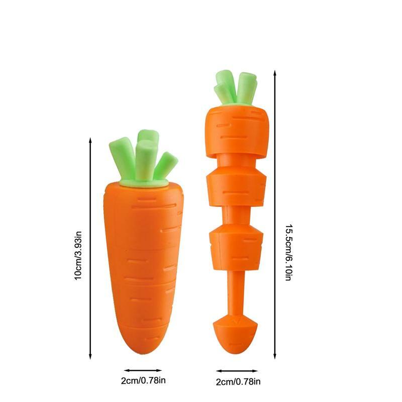 Stretchy Fidget Toy Extendable Carrot Fidget Toy Portable Pretend Food 3D Printed Gravity Fidget Sensory Toys For Kids Teens