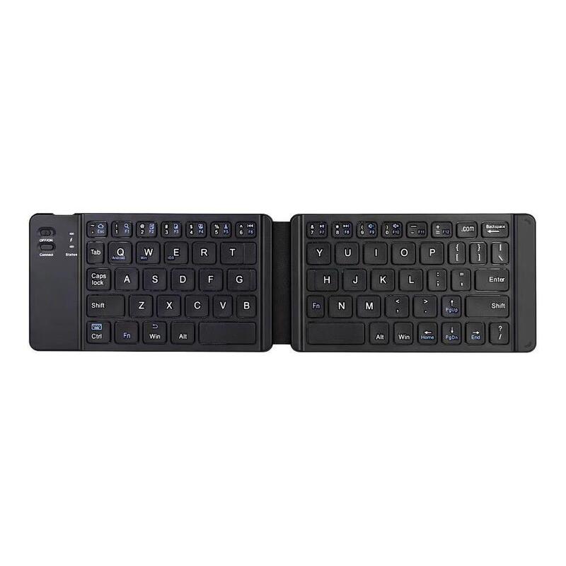 Miniteclado plegable inalámbrico con Bluetooth, teclado plegable ligero para IOS/Android/Windows Ipad, tableta y teléfono