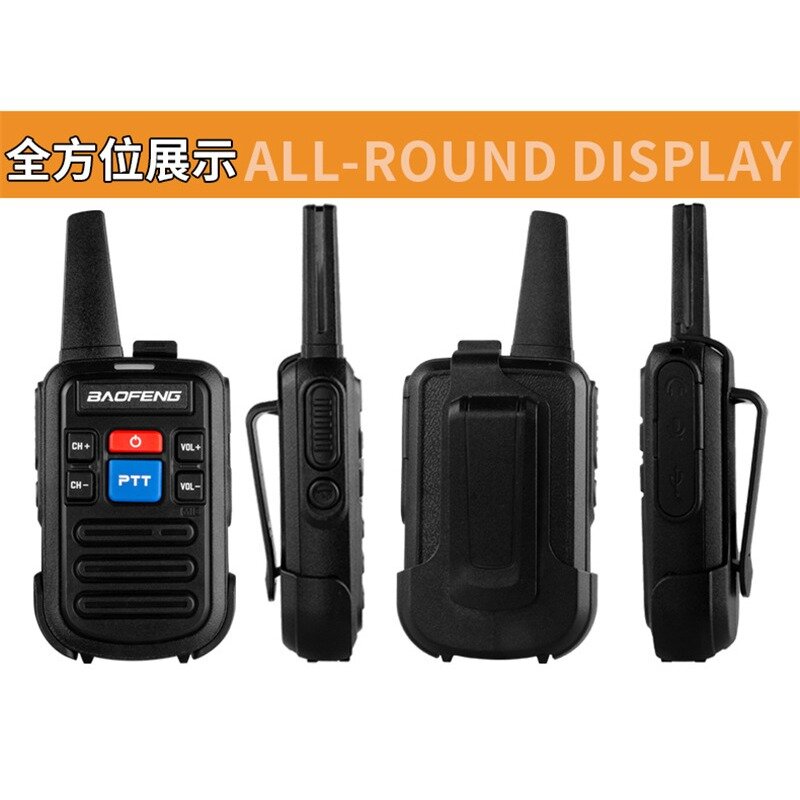 Bf-C50 Walkie-Talkie Outdoor Civilian Baofeng Handheld Radio Analog Walkie-Talkie (Order Message European Regulations)