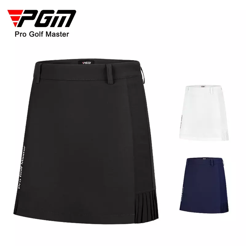 PGM New Golf Short Skirt Summer Women's Dress Pleated Skirt Back hem Soft Elastic Moisture Absorbing Quick Drying