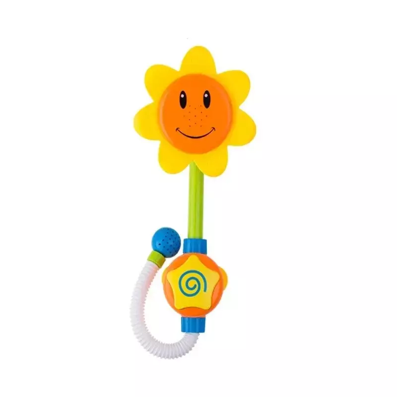 [Забавный] смеситель для воды в форме подсолнуха для ванны, летние пляжные игрушки для душа для младенцев, смайлик для игр в воде с лопастным краном, детская игрушка