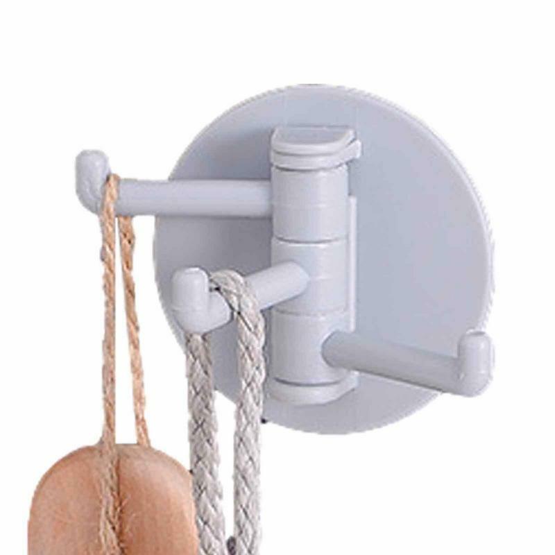 Rotating Hooks For Hanging 3-branch Adhesive Hooks For Hanging Multifunctional Utensil Hangers For Living Room Bedroom