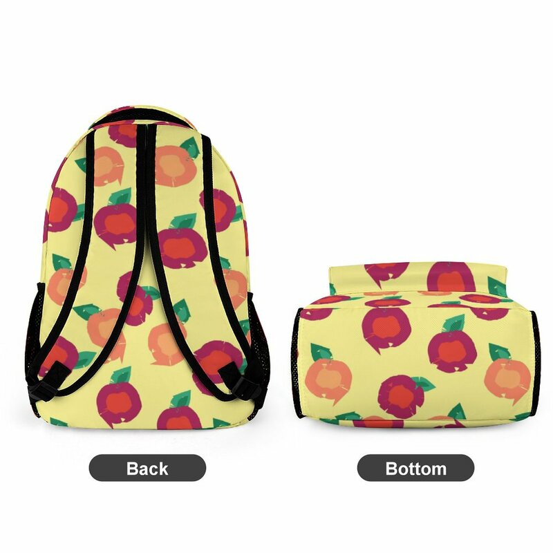 Cartoon Fruit Schoolbag Mochila Personalizada para Meninas Grande Capacidade Mochila Lazer Crianças Multipurpose Travel Bag