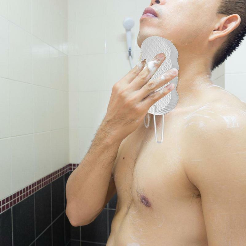 Spugna da bagno morbida spugna Scrub per il corpo 3D per doccia spugna per la pelle morta riutilizzabile in morbida luffa per bambino adolescente adulto
