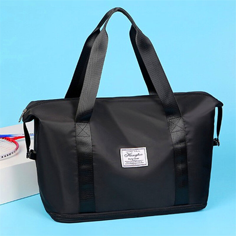 Bolsas de viaje plegables impermeables para mujer, bolsos de equipaje de gran capacidad, bolsos de viaje multifuncionales, bolso de mano