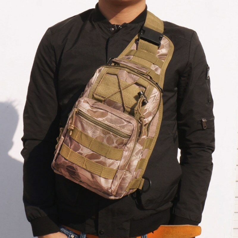 Sling tático militar ao ar livre, Sport Travel Chest Bag, Bolsa de ombro para homens e mulheres, Crossbody Bags, Equipamento de caminhada e acampamento