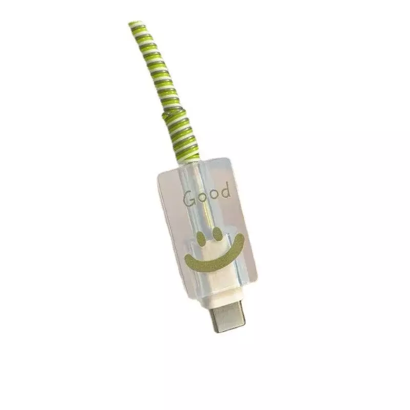 USB Cable Protector para iPhone, INS Capa, Enrolador de cabeça bonito, Cord Case, Data Line Cover, carregamento rápido, mordida, 18 W, 20W