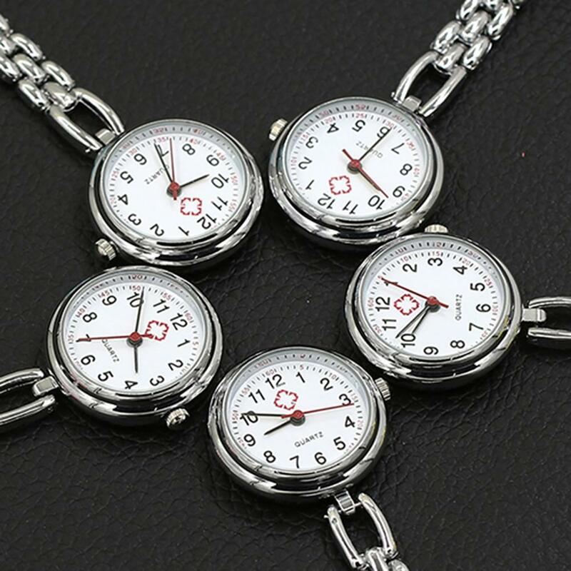 Pocket Verpleegster Horloge Elegant Brilliant Vlinder Vormige Clip Op Horloge Medische Zakhorloge Pin Zakhorloge Opknoping Horloge Broche