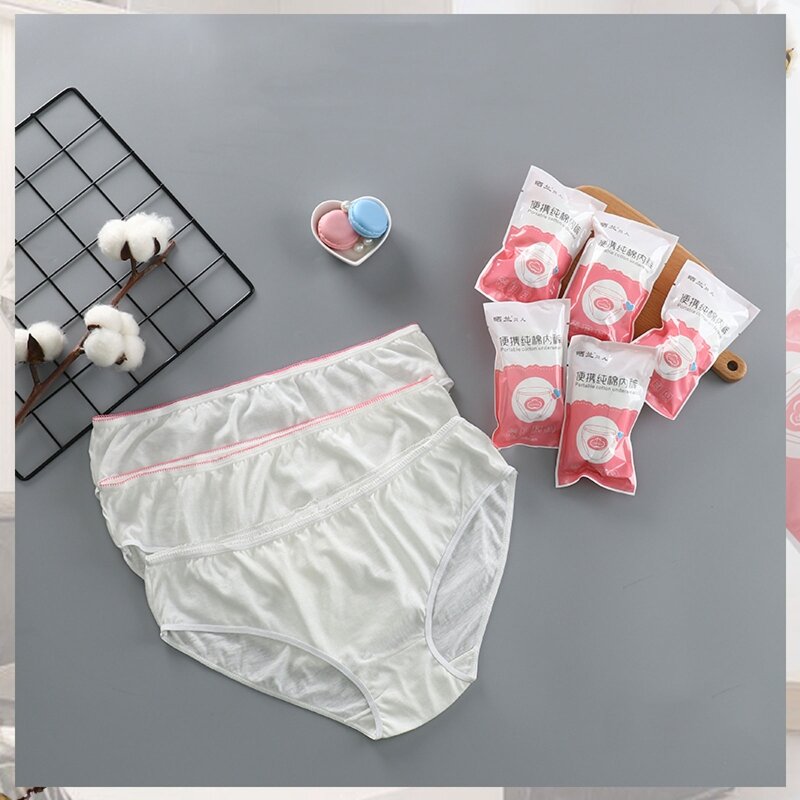 Disposable Panties for M L XL 2XL 3XL 5pcs/set Pregnant Women Cotton Breathable Costume Portable Underwear Househ