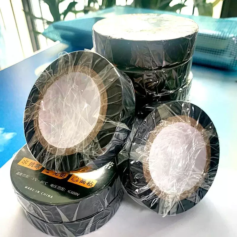 10M PVC Waterproof Self-adhesive Tape Black Flame Retardant Electrical Insulation Tapes Voltage Wire Organizer Electrician Tape