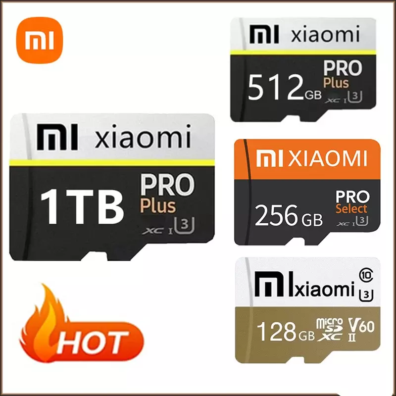 Xiaomi Speicher SD-Karte 128GB 256GB 512GB Hoch geschwindigkeit klasse 10 SD/TF Flash-Karte für Smartphone Tisch PC Kamera Flash Mini SD-Karte