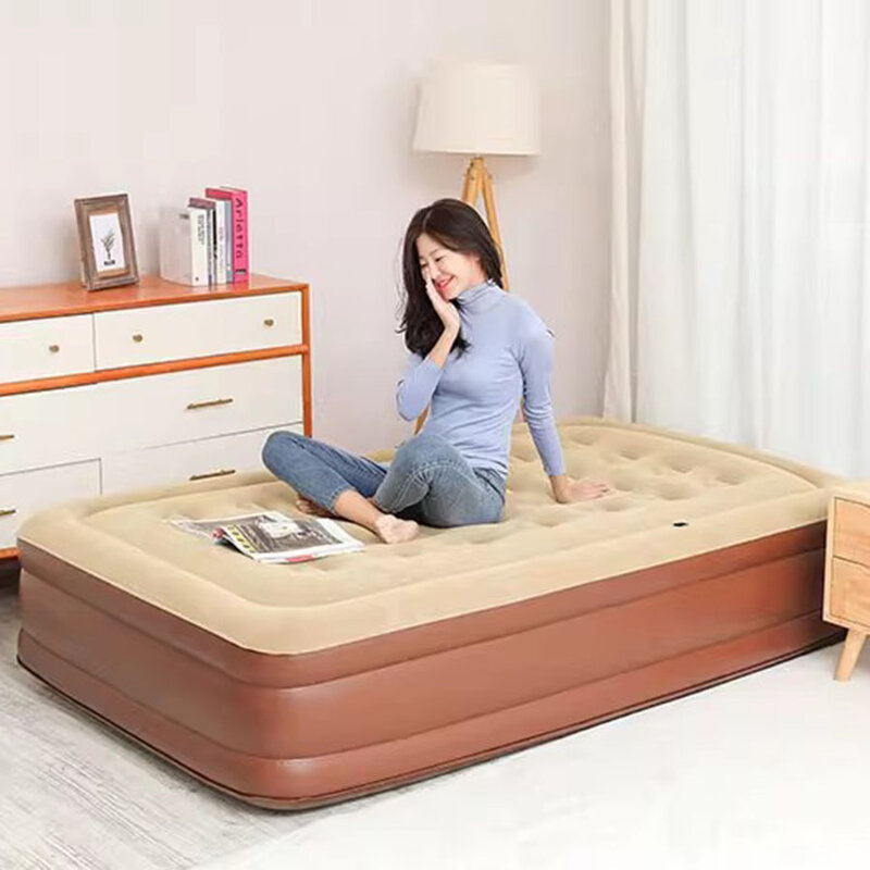 Sofá-cama inflável Nature Air para casais e crianças, colchão de retenção romântico, quarto ao ar livre, cama pneumática Poutrona, adultos
