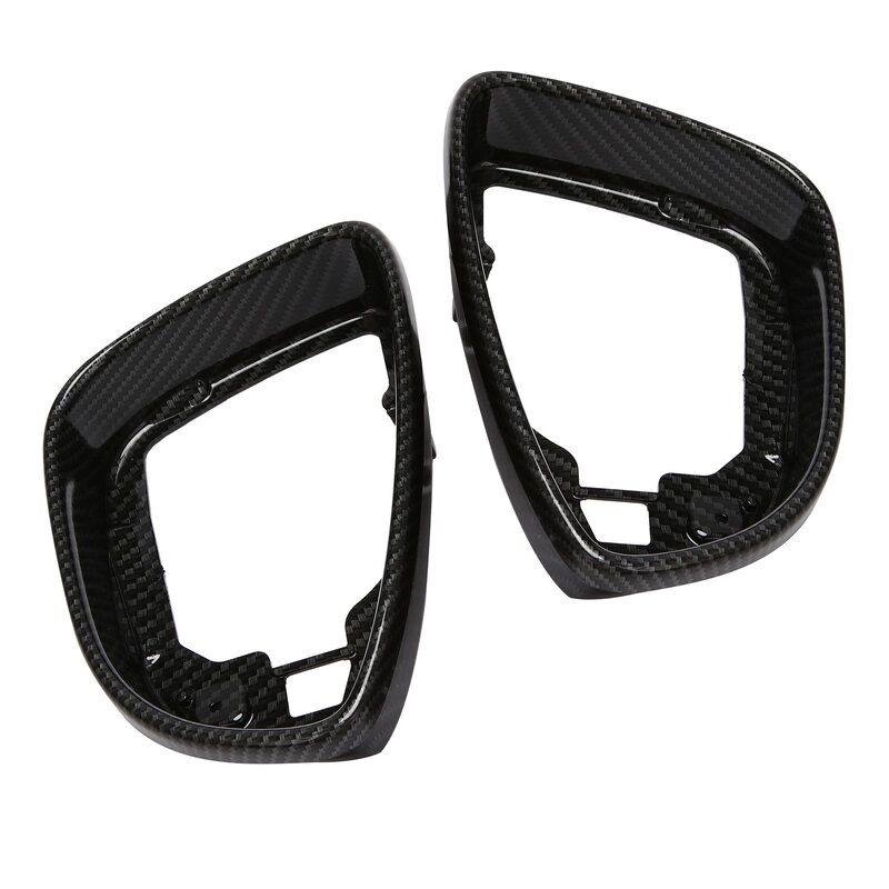 Car Side Mirror Frame, for Passat B7 CC Jetta MK6 Side Wing Mirror Housing Replacement Trim, Carbon