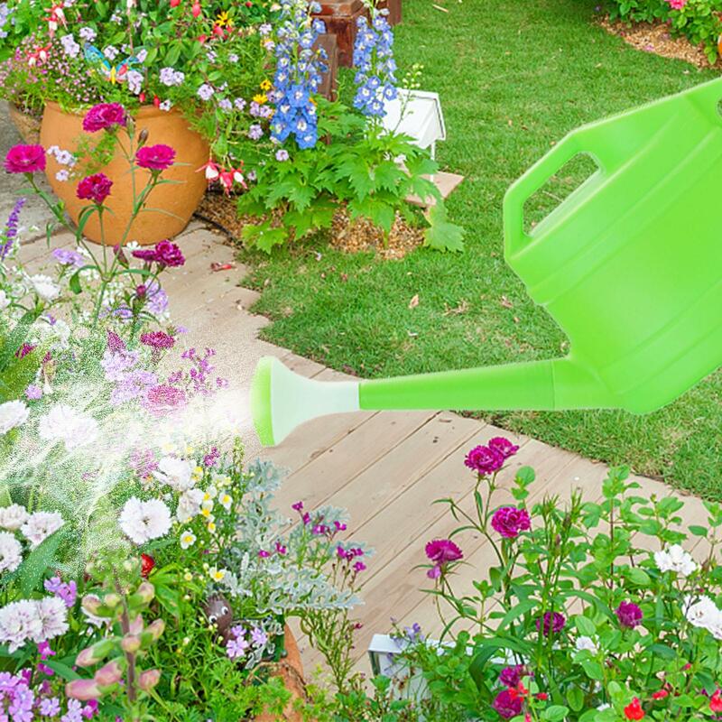 Kaleng perairan untuk tanaman dalam ruangan 2,5 l, penyiram tanaman hijau kecil untuk berkebun Bonsai taman penanam bunga tanaman rumah