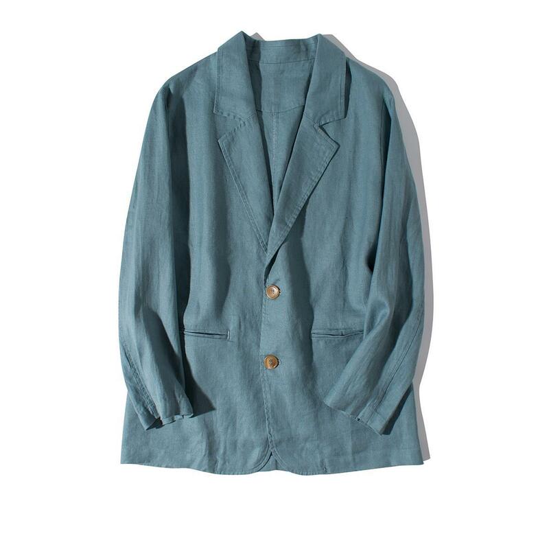 여성용 캐주얼 단색 싱글 브레스트 포켓 장식 루즈 재킷, 용수철 및 여름