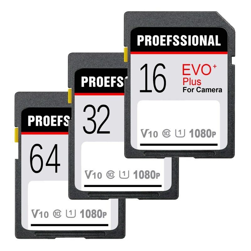 Original Camera SD 16G 32GB U1 64GB 128GB U3 SD Card Class10 V10 Memory Card For 1080p 3D 4K Video Cameras