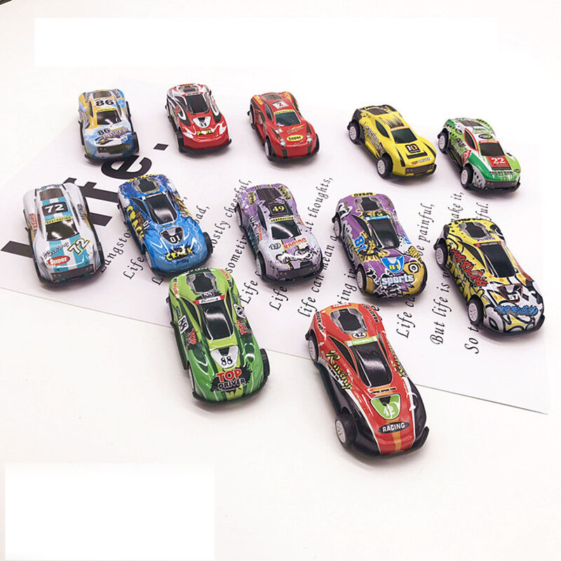 6 sztuk/zestaw stop dziecięcy Mini samochód wycofać 1:87 odlewany Metal kolor Model pojazdu dla dzieci gorące zabawki edukacyjne dla chłopca prezent