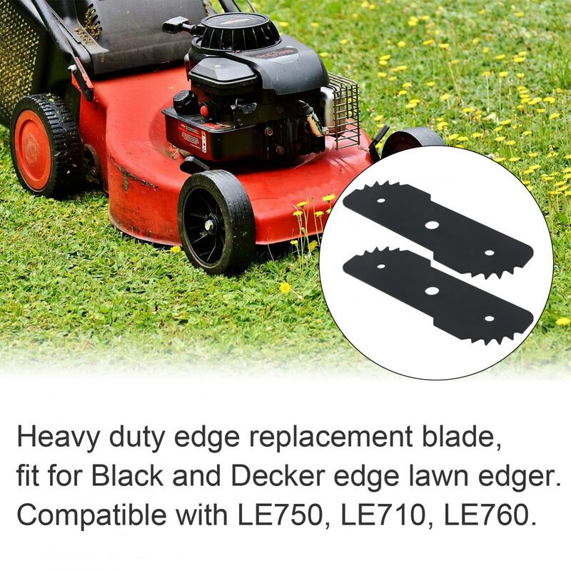 Edger Blade substituição para Black Decker Edge, elétrica moagem máquina lâminas, Heavy Duty borda do gramado, 2pcs