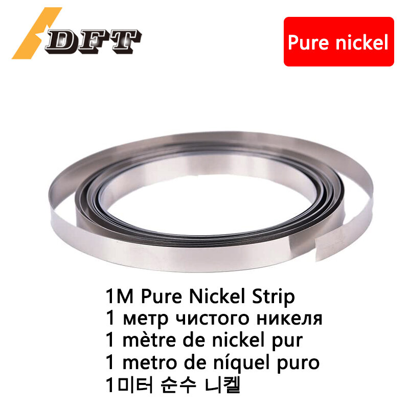 Strip nikel murni 0.1, 1M 0.12/0.15/0.2/0.3/99.5% mm untuk Li 18650/21700 baterai las untuk mesin las dan Las Spot